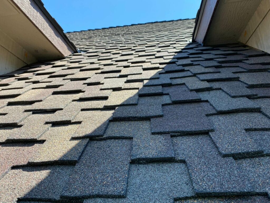 image of shingles on a roof