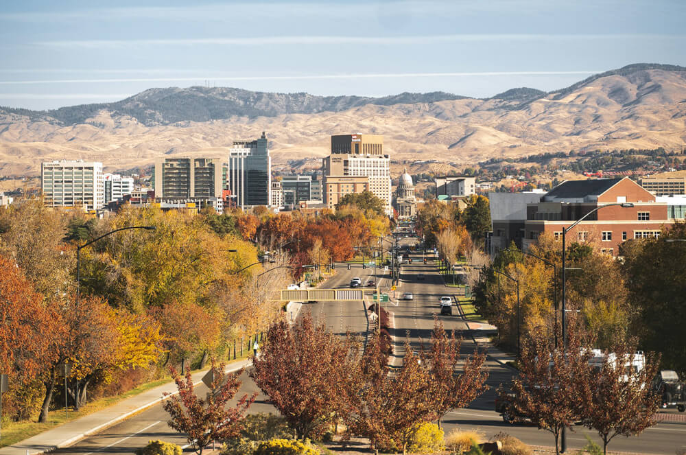 Aerial view of Boise, Idaho