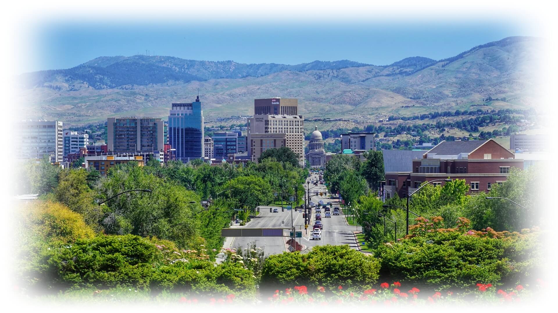 Aerial view of Boise, Idaho